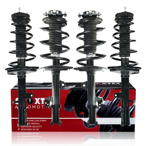 Shoxtec Full Set Complete Struts fits 2009 - 2013 TOYOTA Highlander Coil Spring Assembly Shock Absorber Repl. Part no. 272490 272489 11617 11618