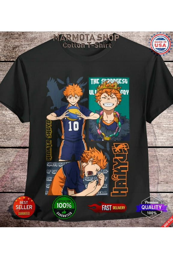 Shoyo Haikyu T-Shirt Hinata Anime Soft Tee Japanese Shirt Volleyball Unisex