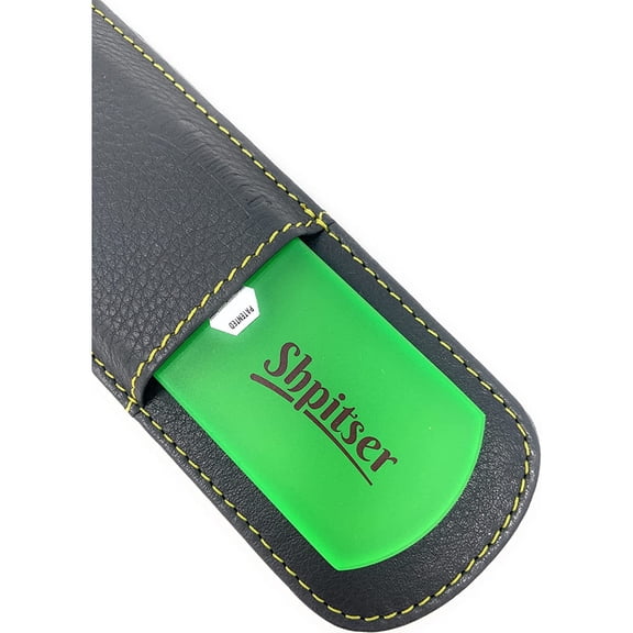Shpitser Bohemian Crystal Dual Texture Pedicure Bar Rasp File 6mm Thick in good quality Leather Case