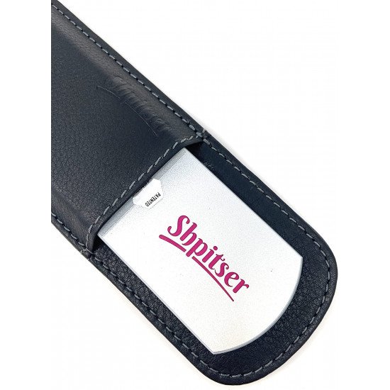 Shpitser Bohemian Crystal Dual Texture Pedicure Bar Rasp File 6mm Thick in good quality Leather Case