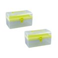 thumbnail image 1 of Shpwfbe 2PCS Tool Box Storage Bins Clear Multipurpose Portable Handled Organizer Storage Box Storage Bags, 1 of 1