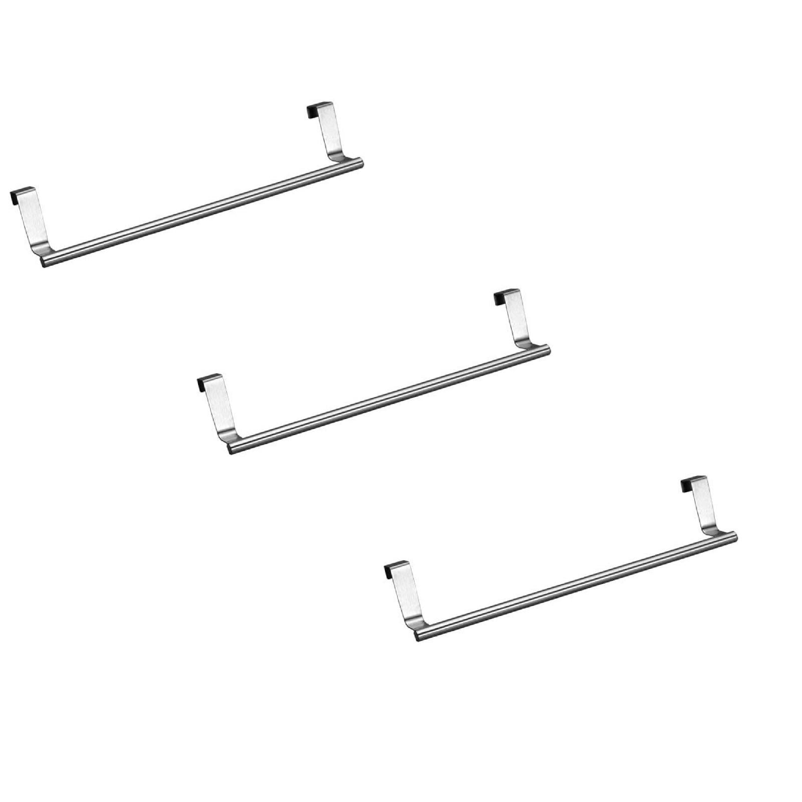 Shpwfbe 3PCS Over Door Towel Rack Bar Hanging Holder Bathroom Kitchen Shelf Rack