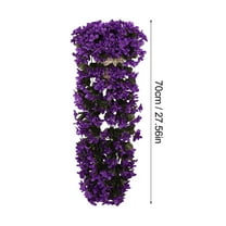 Shpwfbe 80cm Artificial Silk Violet Wisteria Wedding Bouquet (135 Count)