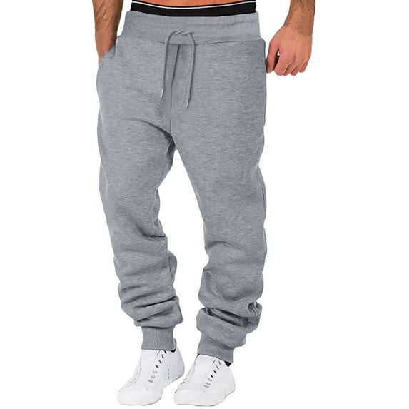 Shpwfbe Cargo Pants For Men Sweatpants For Men Street Leisure Loose Sports Running Patchwork Lace Up Pants Sweater Pants Trousers Men'S Pants Dark Gray XXL