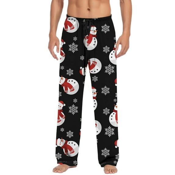 Shpwfbe Christmas Pajama Pants Christmas Pants Christmas Mens Casual Pants Pajama Pants With Drawstring And Pockets Mens Christmas Pajama Pants A 3XL