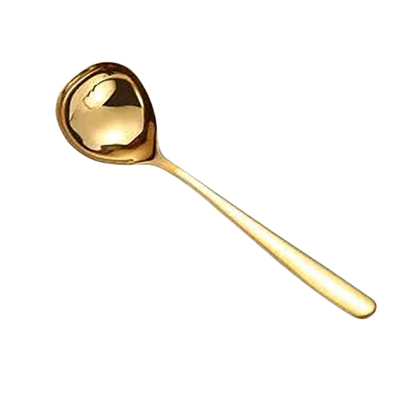 Shpwfbe Glossy Stainless Steel Soup Spoon