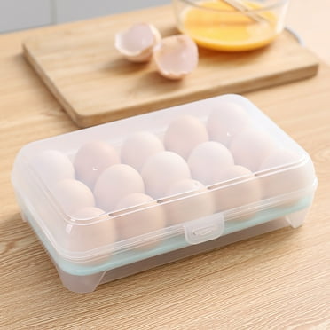 Shpwfbe Large Capacity Egg Holder For Refrigerator Egg Fresh Storage Box For Fridge Egg Storage Container Organizer Clear Storage Container kitchen gadgets