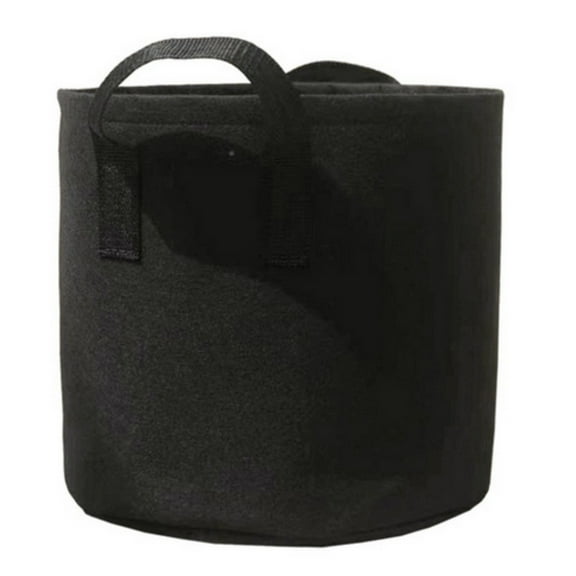 Shpwfbe Non Woven Fabric Grow Bags, 20 x 20 x 12cm, Black