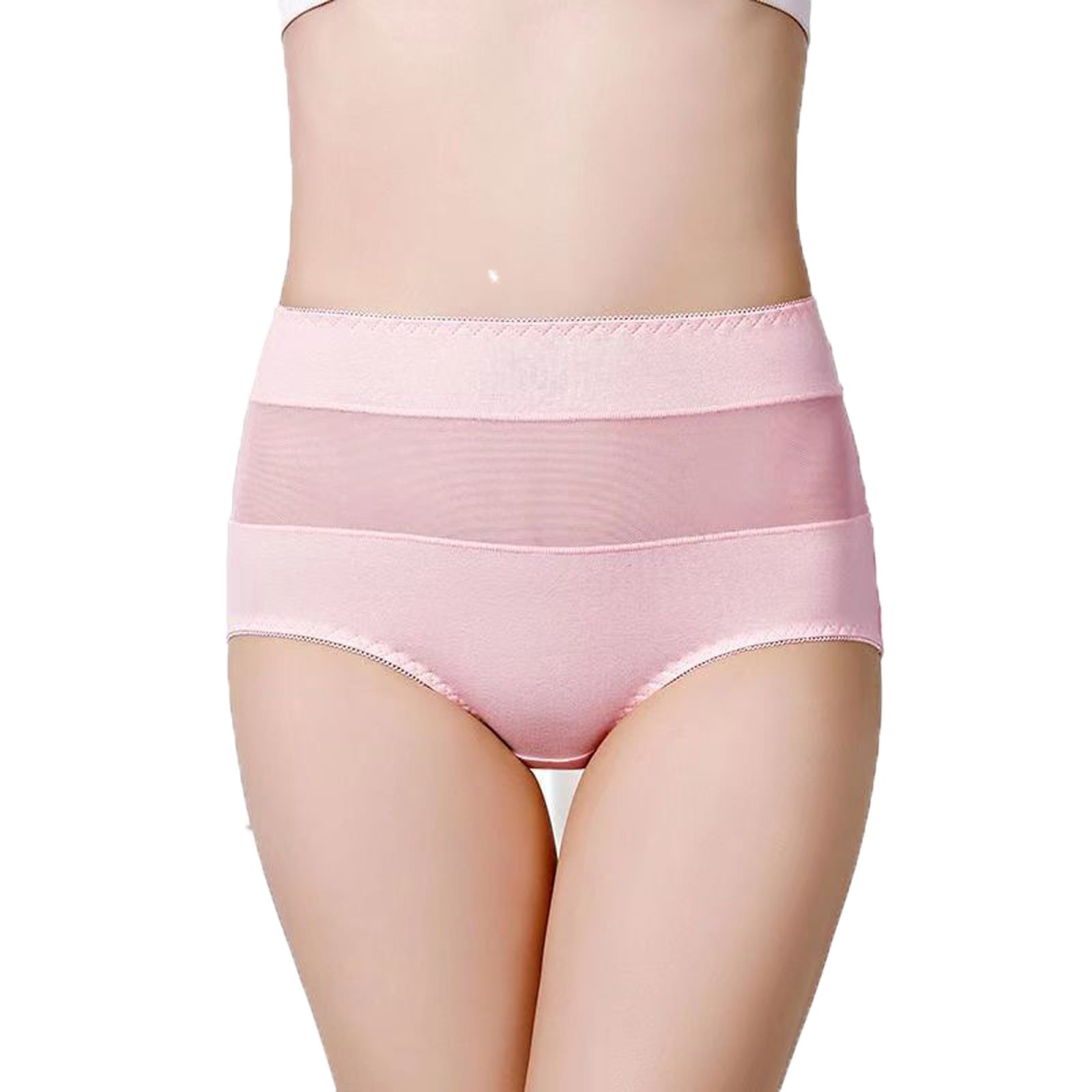 Shpwfbe Panties for Women Tummy Control Underwear Womens Plus Size High  Waist Sexy Panties Womens Cotton Mesh Abdominal Hip Lift Briefs Sexy  Charming