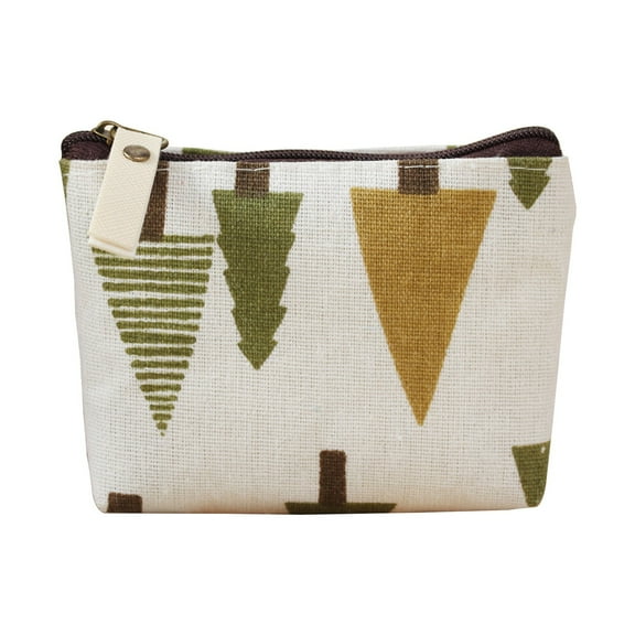 Shpwfbe Poartable Cosmetic PouchSmall Zipper Pouch Mini Storage Bag, White