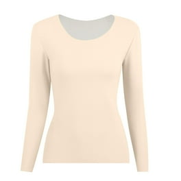 ClimateRight by Cuddl Duds Stretch Fleece Women s Long Sleeve Crew Neck Base Layer Top Sizes XS to 4X Walmart
