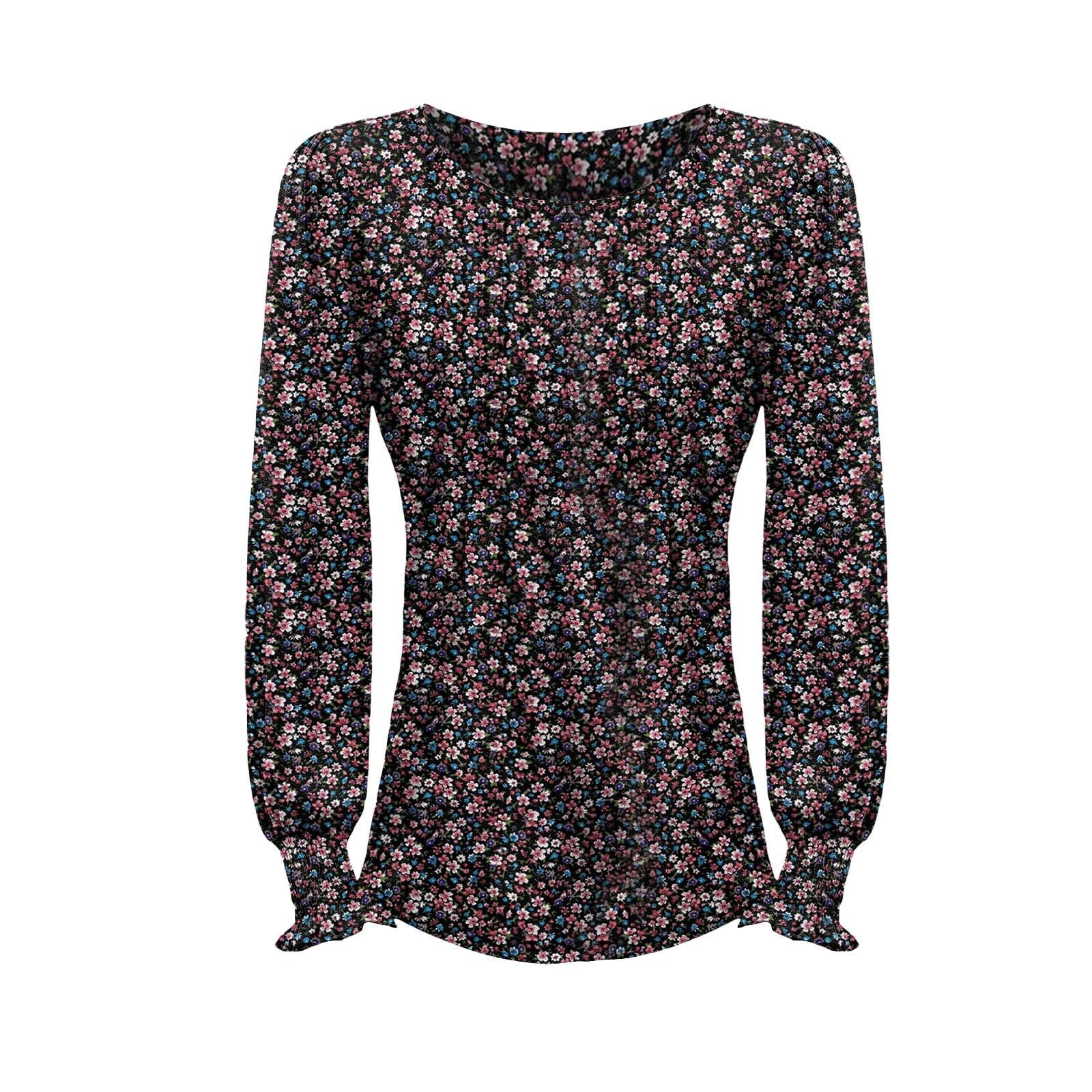 Florboom Women's Cold Shoulder T-Shirt - Scoop Neck Bell Sleeve Tee, Red, Size S