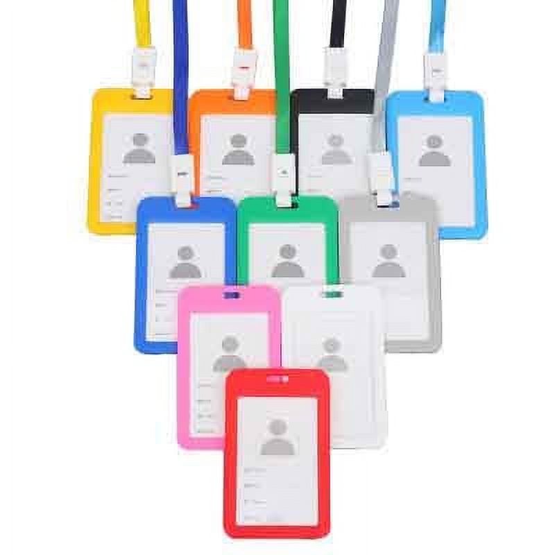 Shpwfbe tools Work ID Card Holder Doublesided Transparent Student ID