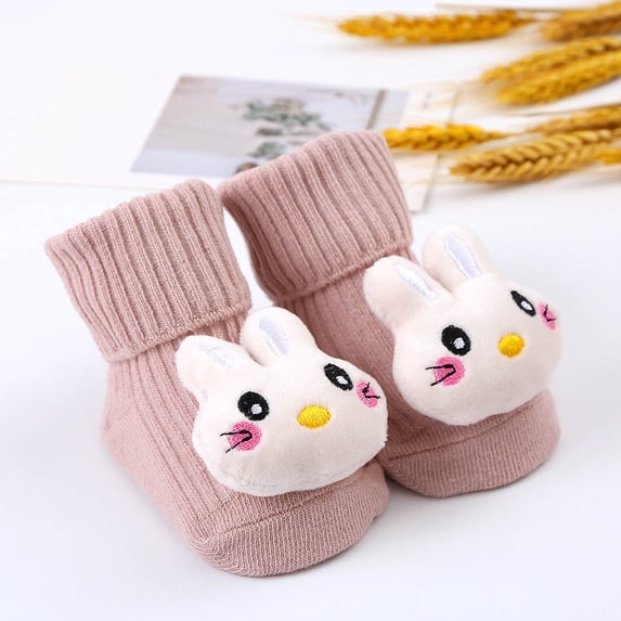 Shqvo Baby Cartoon Non- Crew Socks, Toddler Grip Floor Socks with Anti ...