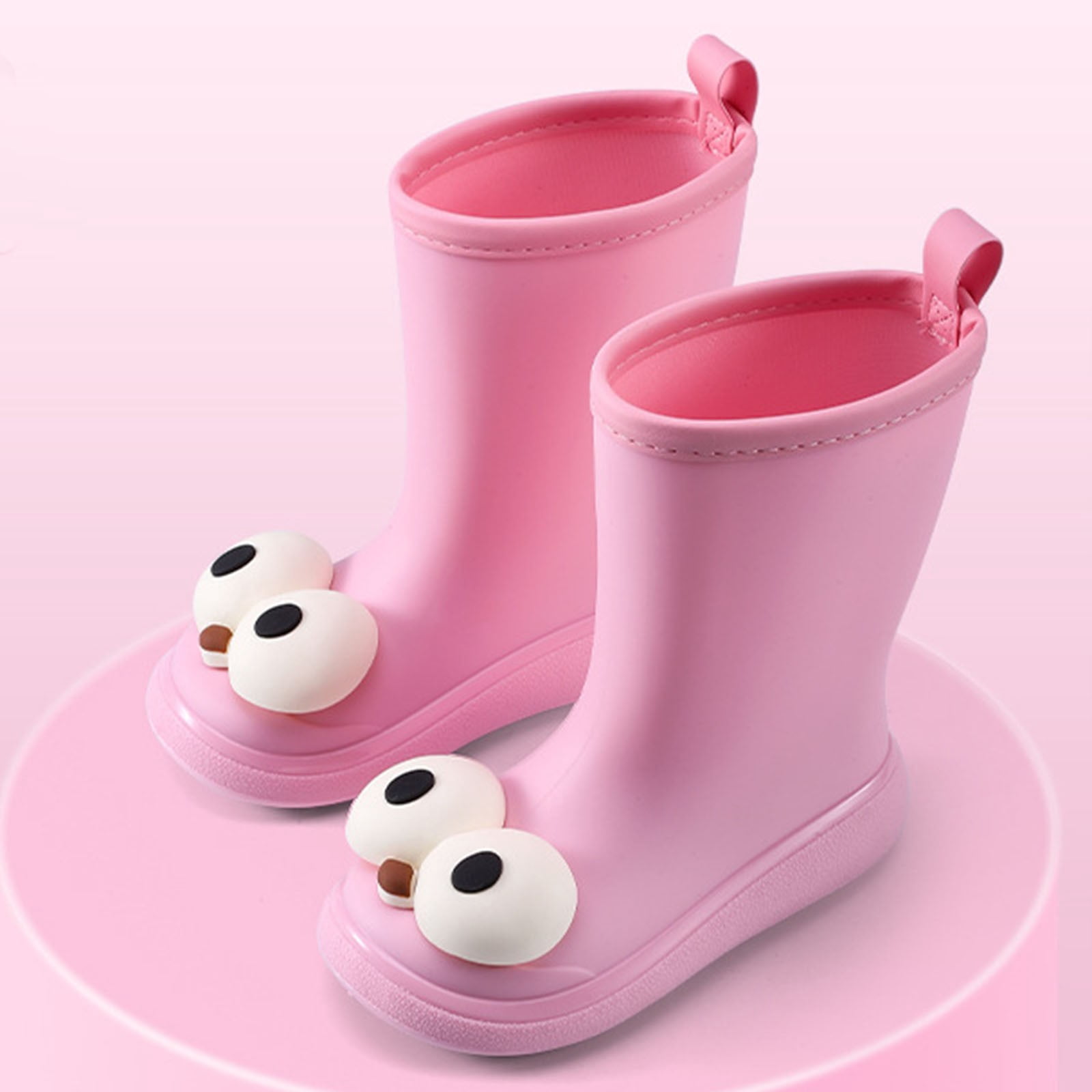 Boote Cartoon Shqvo Kids Cartoon Big Eye Rain Boots Waterproof Anti Skid Mid Calf ...