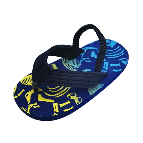 Shqvo Toddler Summer Beach Sandals With Adjustable Elastic Strap For Kids Flip Flops Boys Girls Eva Shoes
