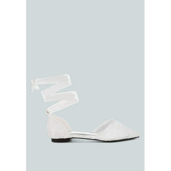 Shrami Pearl Rhinestone Strap Flat Sandals