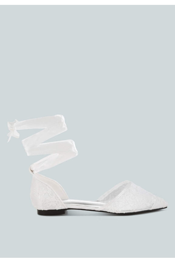 Shrami Pearl Rhinestone Strap Flat Sandals