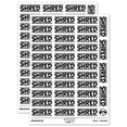 thumbnail image 1 of Shred Border Top Bottom Sticker Set - White - Gloss Finish - 1.5" Small, 1 of 7