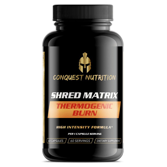 Conquest Nutrition Core Shred Extreme Thermogenic Complex, Metabolism & Energy Support Supplement, Green Tea, Green Coffee, Garcinia & Caffeine, 60 Veggie Capsules