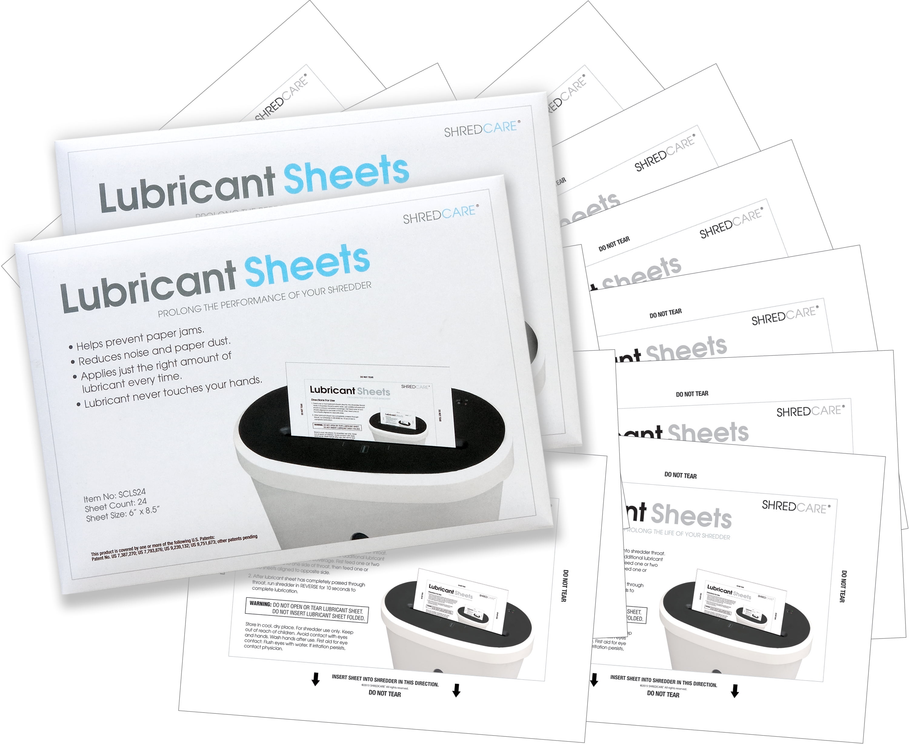Shredcare Lubricant Sheets for All Paper Shredders 36/Pack