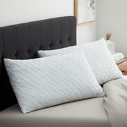 Rest Haven Shredded Memory Foam Pillow, Standard, 2 Pack