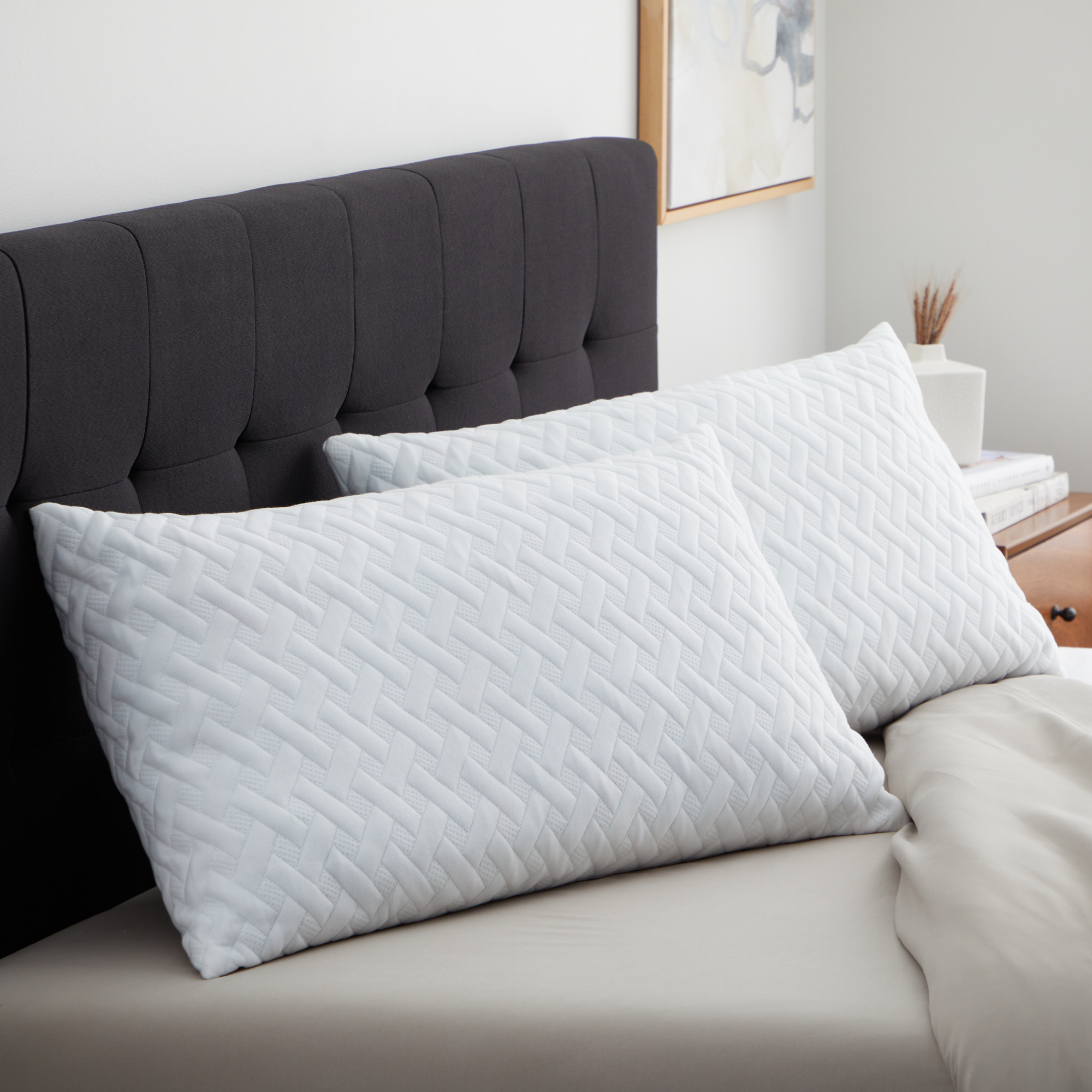 Shredded Memory Foam Bed Pillow, Standard, 2 Pack, Rest Haven - image 1 of 12