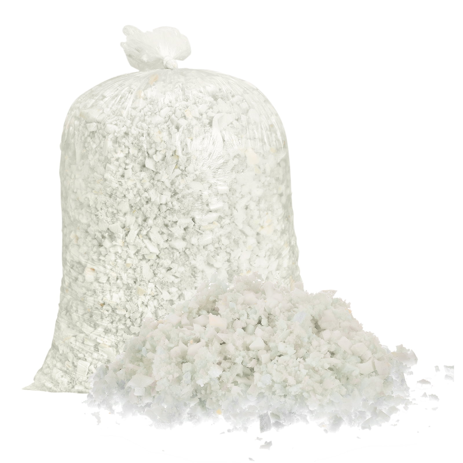 Shredded Memory Foam Filling, 5 Pounds Bean Bag Filler Foam for Cushions,  Sofas, Pillows and More White 