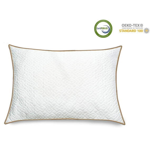 Shredded Memory Foam Pillow With Reversible Cover