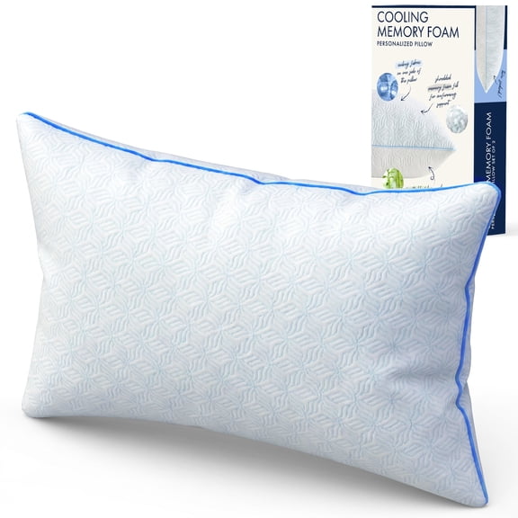 Shredded Memory Foam Pillow King Size, Cooling Bed Pillows for Hot Sleepers, Firm, Supportive and Breathable Bed Pillows for Side Back Stomach Sleepers