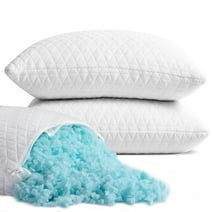 Shredded Memory Foam Pillows for Sleep , pillows for bed removable cover washable Queen/Large pillow  20" x 36", 2 packs
