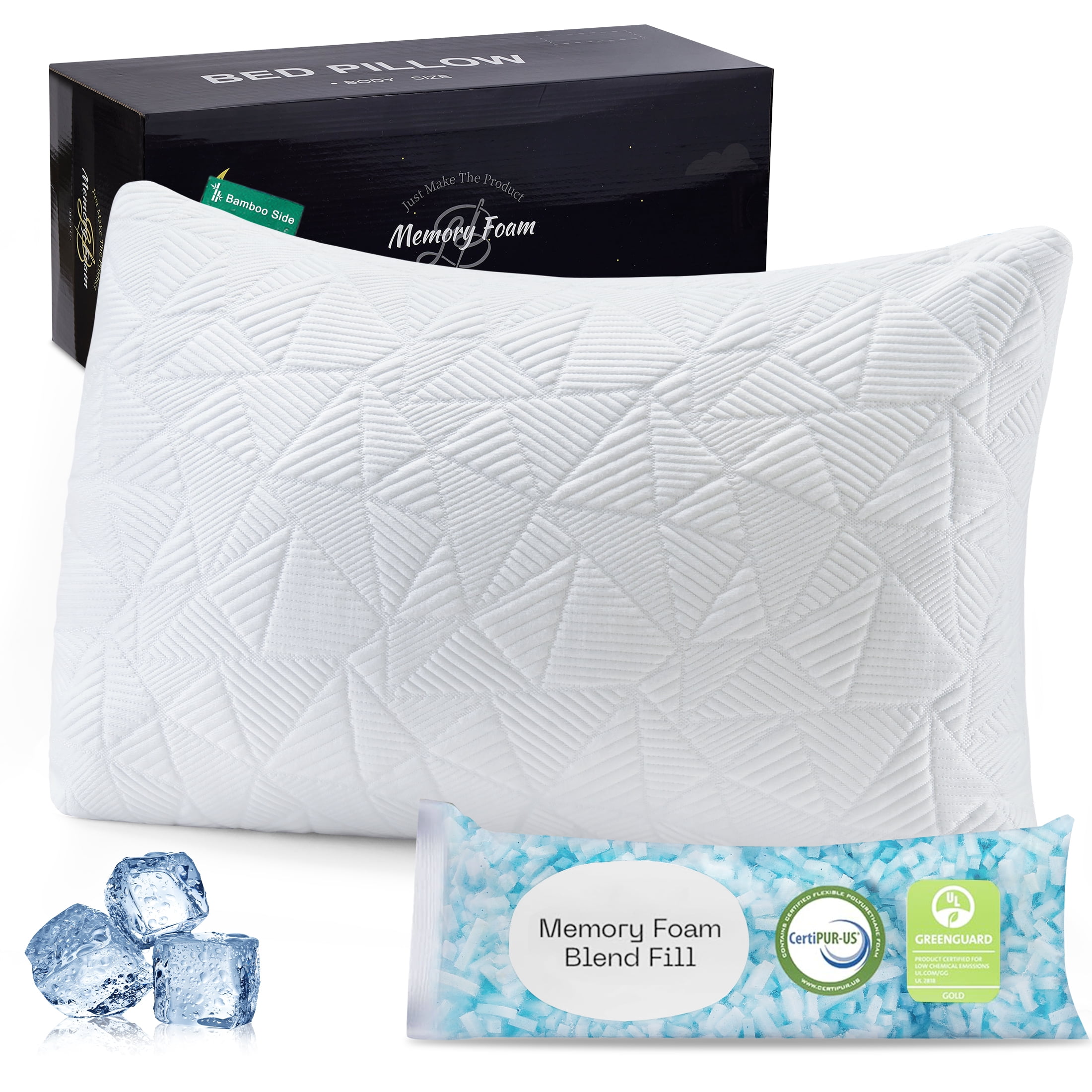 COZSINOOR Queen Size Cooling Pillows Set Of 2 - Down Alternative Microfiber For Side, Back & Stomach Sleepers, Hotel Quality With Cool-to-Touch Cover - View #7