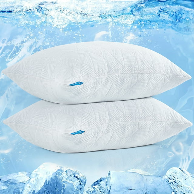 Shredded Memory Foam Pillows for Sleeping,Bed Pillows Queen Size Set of