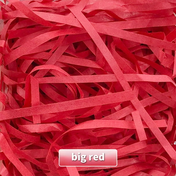 Shredded Paper Filling for Gift Boxes | 100g Decorative Fluff | Wedding Candy & Birthday Gift Filler | Green Pink Khaki Red White | Soft Paper Confetti