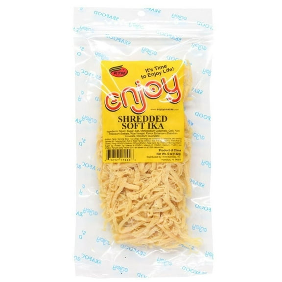 Shredded Soft Ika Squid Hawaiian Snack Favorite, 5 oz Bag