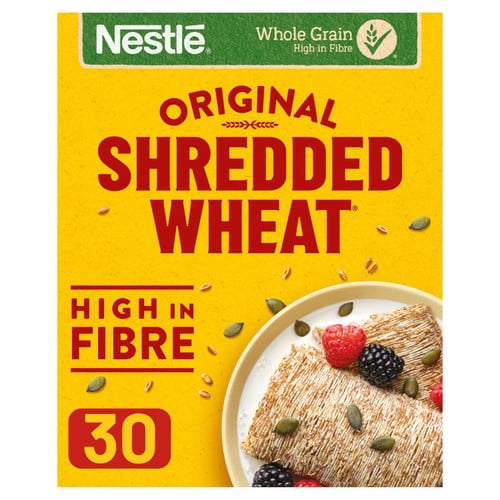 Shredded Wheat Original Breakfast Cereal 30 Biscuits 675g, British Import (Pack of 3)