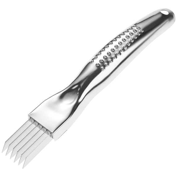 Shredder Knife, Stainless Steel Green Onion Slicer, 6.42 Inch Scallion Shredder Cutter with Multi-Blade for Garlic Onion Ginger, Vegetable Chopper Kitchen Tool for Scallions Chives Carrots
