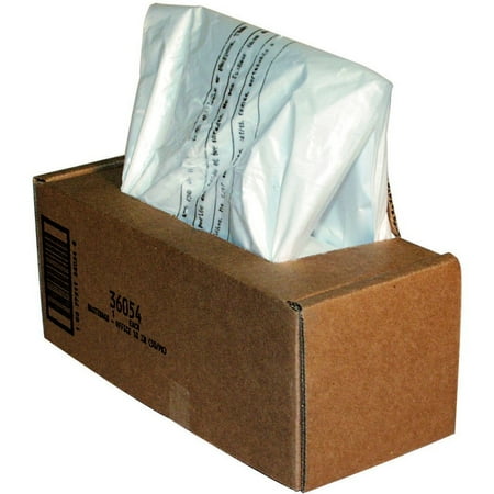 Shredder Waste Bags, 14-20 Gal Capacity, 50/carton | Bundle of 5 Cartons