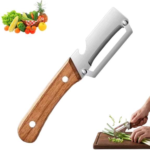Shredder and Peeler, The 2.5mm Master Stainless Steel Vegetable Peeler - Zero Flex, 3 In 1 Multifunctional Serrated Peeling Knife