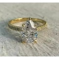 thumbnail image 1 of Shree Diamonds 2.50Ct Pear Cut Lab Created Women's Engagement Ring 14K Yellow Gold Plated, 1 of 2