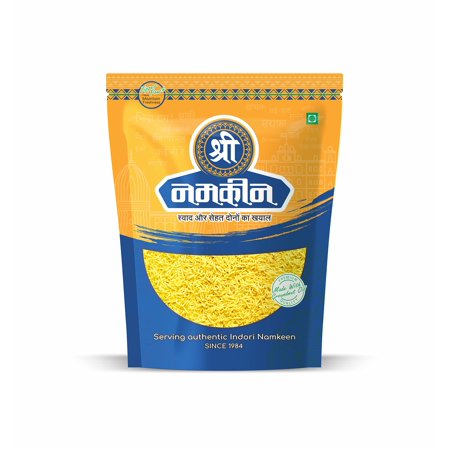 Shree Namkeen Nylon Sev | Chat Papdi Sev - Non Spicy Namkeen - 400Gm.