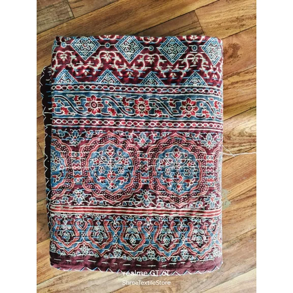 Shree24 Quilted Reversible King Size Multicolor Floral Cotton Quilt