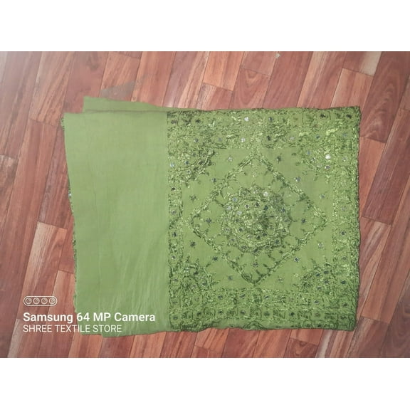 ShreeBedding Decor Art Deco Amber Fort Palace Green Traditional & Luxury Bedspread, King - 108x108 Inches