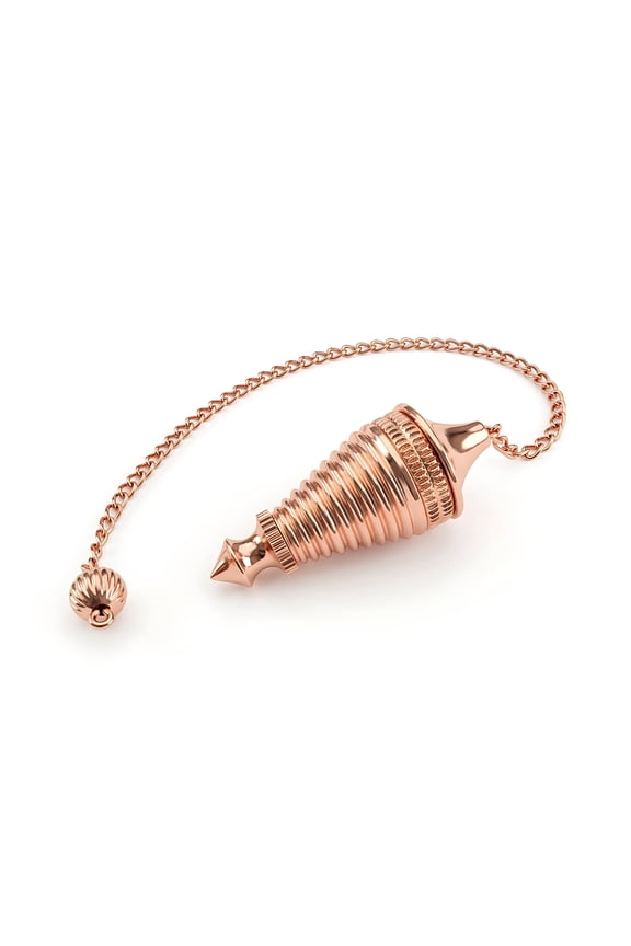 Shreeyantra Copper Metal Pendulum Openable Beautiful Looking Designer Healing Dowsing Reiki Divination Meditation