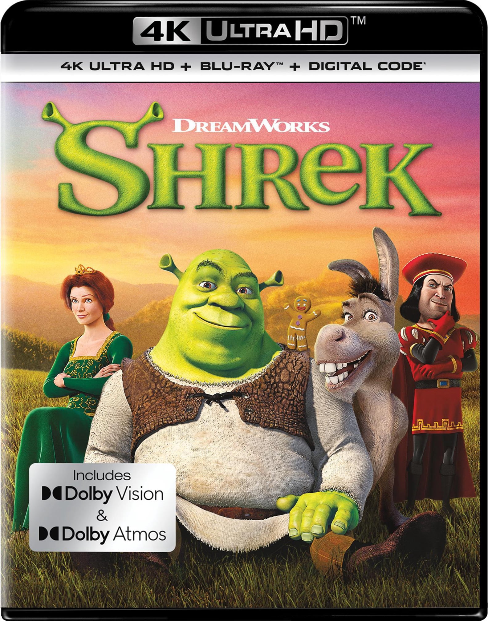 Shrek (25th Anniversary) (4K Ultra HD + Blu-ray + Digital Copy), Family, DreamWorks