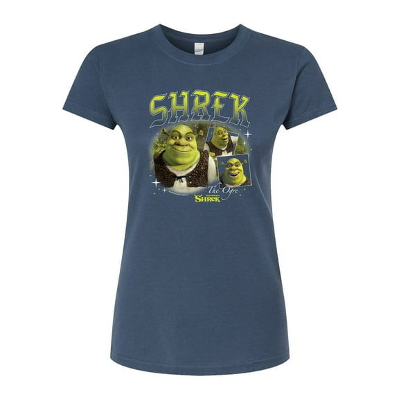 Shrek - 90s Style Collage - Juniors Fitted Graphic T-Shirt