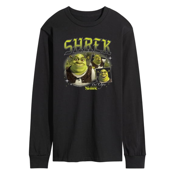 Shrek - 90s Style Collage - Men's Long Sleeve Graphic T-Shirt