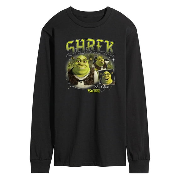 Shrek - 90s Style Collage - Men's Long Sleeve Graphic T-Shirt