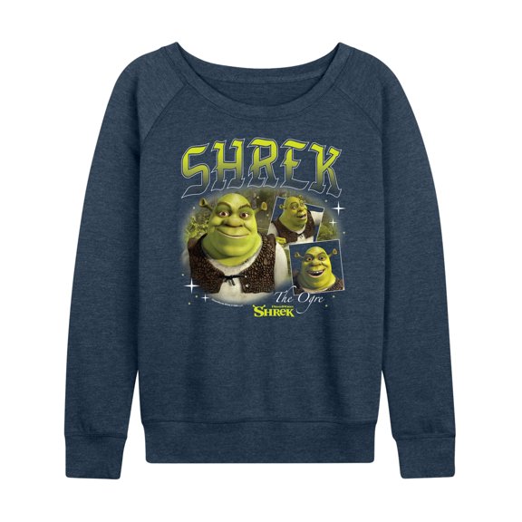 Shrek - 90s Style Collage - Women's French Terry Long Sleeve Shirt