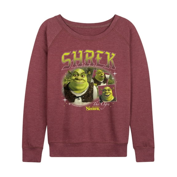 Shrek - 90s Style Collage - Women's French Terry Long Sleeve Shirt